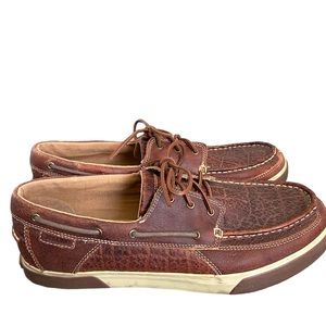 Durango Boot Music City Elephant Emboss Moc Boat Shoe Men’s Size 12